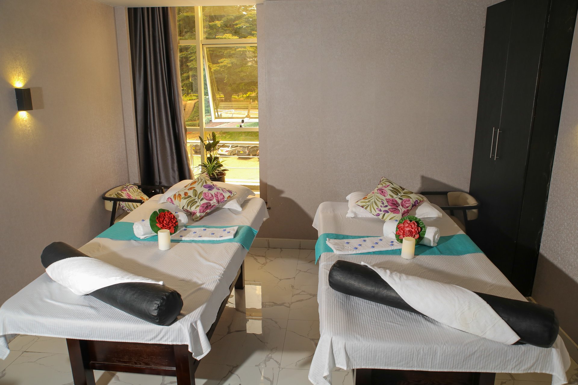 Sun-Lit Couples Treatment Suite at Rivaan Centre